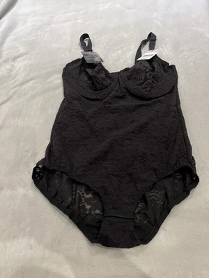Body Bali Negro Encaje Nuevo con Etiquetas Control Firme Forma Corporal Sexy Elástico Talla 38D Foto 1 de 4