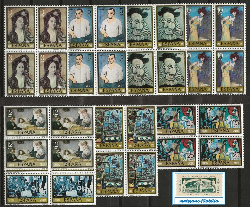 ESPAÑA 1978. EDIFIL 2481/2488. SERIE COMPLETA B4 "PABLO RUIZ PICASSO". MNH*** - Imagen 1 de 1