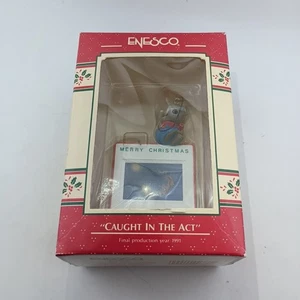 Adorno de Navidad Enesco atrapado en el acto vintage como nuevo en caja original  - Imagen 1 de 1