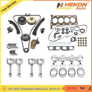Head Gasket Set Timing Chain VVT Piston Rod For GMC Chevrolet Buick 2.5L 2013-21 - Picture 1 of 25