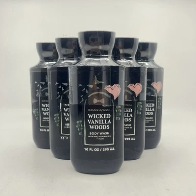 Bath and Body Works (5 piezas) WICKED VAINILLA WOODS Jabón corporal 10 OZ ¡Nuevo! Foto 1 de 2