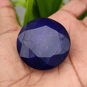 Natural 315 Ct Certified Round Blue Sapphire Loose Gemstone For Mental Strength - Picture 1 of 11