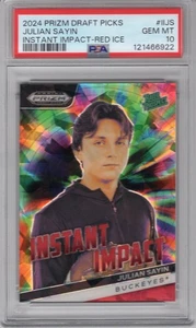 JULIAN SAYIN 2024 PRIZM DRAFT INSTANT IMPACT RED ICE PRIZM RC PSA 10 GEM MINT - Picture 1 of 2