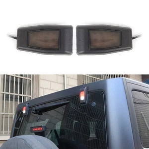 Luz LED puerta trasera ventana bisagra de vidrio ajuste Jeep Wrangler JK 2007-2017 - Imagen 1 de 10