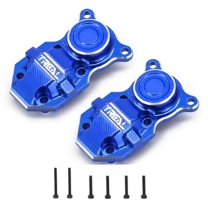 Treal X0038UPRQH Axle Diff Cover Aluminum (2P) (Blue) for Axial SCX24 Deadbol... - Picture 1 of 1
