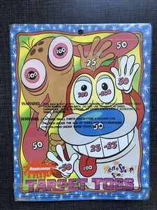 Vintage 1994 Nickelodeon Ren und Stimpy Showspiel Ziel werfen Magnete Snick NEU - Bild 1 von 5
