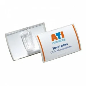 49 Stück ROBUSTES 8213 GEFORMTES CLIP NAMENSSCHILD (54 X 90 MM) - Bild 1 von 1