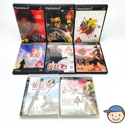 PS2 PS3 Samurai Dou Way of the Samurai 1 2 3 4 Kengo 1 2 3 Set PlayStation Japan - Image 1 of 4