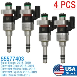 4PCS OEM Fuel Injector 55577403 For Buick Chevrolet GMC Cruze Encore Equinox USA - Foto 1 di 6