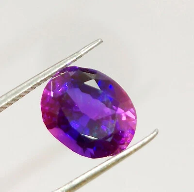 4.60 Cts Alexandrite Purple Color Rare Oval Cut Loose Gemstone - Image 1 of 3