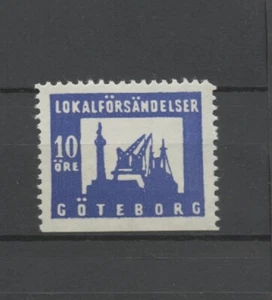 No: 63285 - SWEDEN (1945) - LOCALPOST - GÖTEBORG - 10 ÖRE PERFS = 3 SIDES - MNH! - Picture 1 of 1