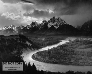 "THE TETONS AND THE SNAKE RIVER" BY ANSEL ADAMS - 8X10 PHOTO (AZ361) - Picture 1 of 1