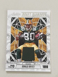 Donald Driver Green Bay Packers 2024 Absolute Draft Diamonds Jersey #DOJ-DDR - Picture 1 of 2