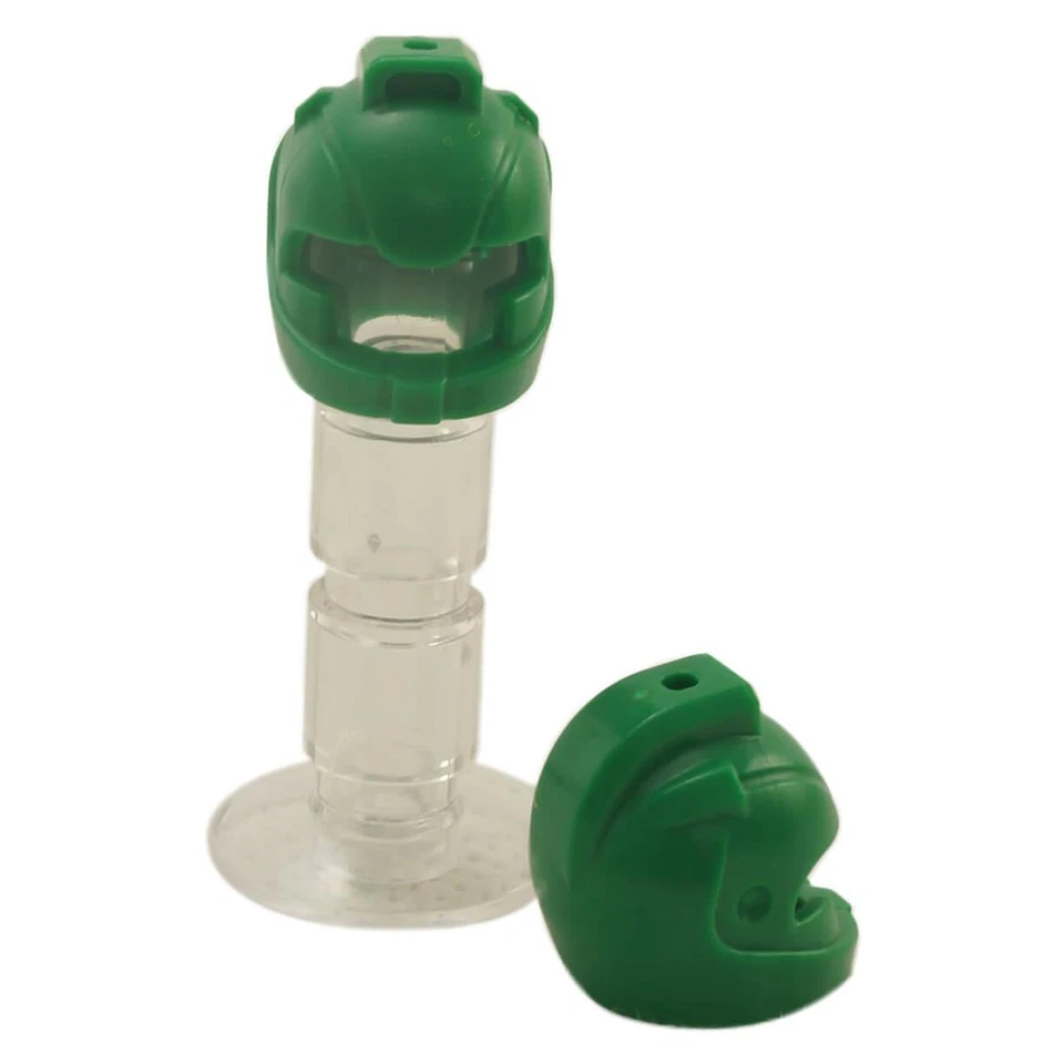 2 NEUE LEGO Minifigure Helmet Space with Air Intakes and Hole on Top Grun - Bild 1 von 1