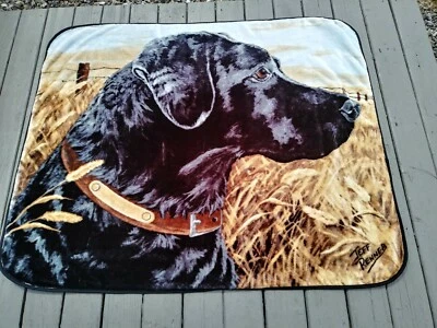 The Northwest Company Negro Laboratorio en Hierba Fleece Manta Tiro 50"x 60" Foto 1 de 4