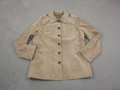 Vintage Liz Claiborne Jacket Womens Extra Large XL Brown Suede Y2K Ladies - Image 1 of 4