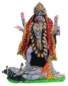Kali Maa Mahakali Mata Cold Cast Idol Statue Idol Figurine Sculpture 24"Inches - Picture 1 of 3