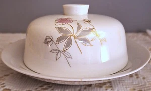 Beautiful Vintage Rosenthal Margaret Rose Pattern Butter Cheese Dish w/ Lid - Picture 1 of 9