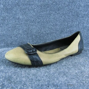 Born Women Flat Shoes Brown Leather Slip On Size 10.5 Medium - Imagen 1 de 10