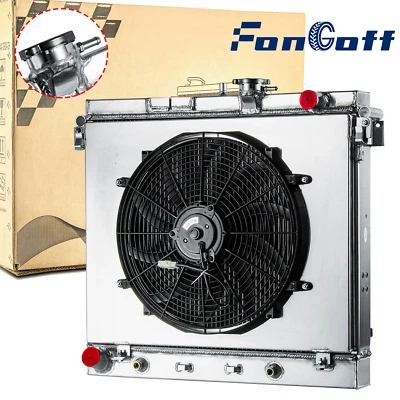 Ventilador de cubierta de radiador de 2 filas para 06-12 Chevy Colorado GMC Canyon Hummer H3 H3T NUEVO Foto 1 de 4