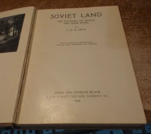 Sowjetisches Land - Das Land, seine Menschen und ihre Arbeit - G.D.B. Grau - 1947 - HC - Bild 1 von 14