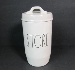 Rae Dunn STORE White Matte Canister LL Magenta Cookie Jar Farmhouse Canister - Picture 1 of 4