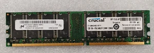 Crucial / Micron 1GB DDR-400 PC3200 SDRAM non-ECC Model CT12864Z40B.16TFY - Picture 1 of 5