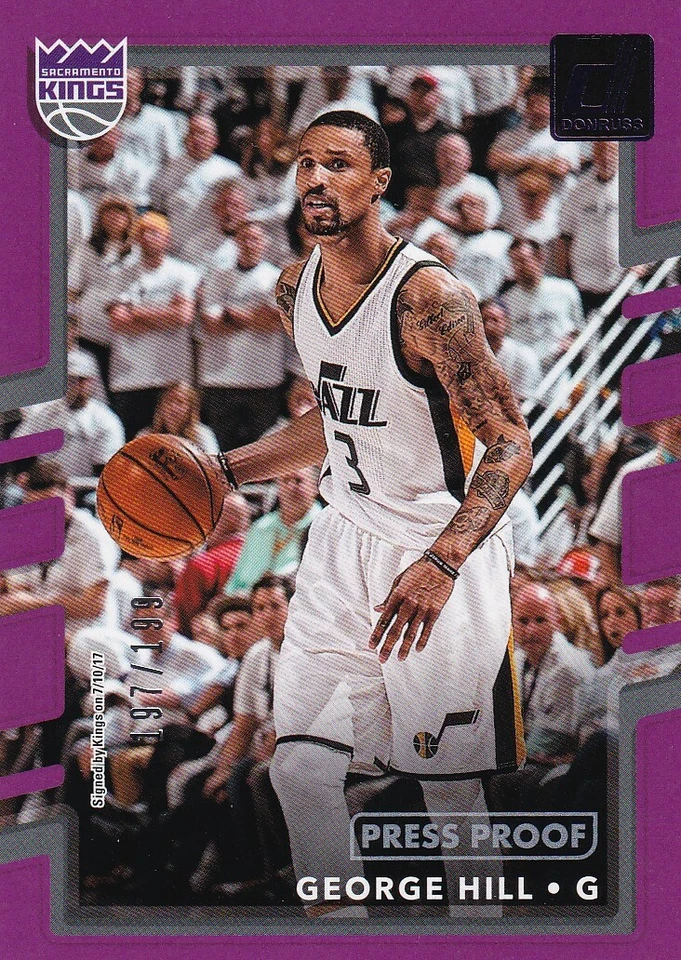 Donruss Purple Parallels 2017-18/199 George Hill Bucks Cavaliers - P3268 Foto 1 de 2
