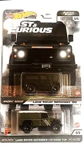 2 HOT WHEELS Land Rover Defender 90 SUV Truck Fast & Furious   2021  110 HARDTOP - Picture 1 of 10