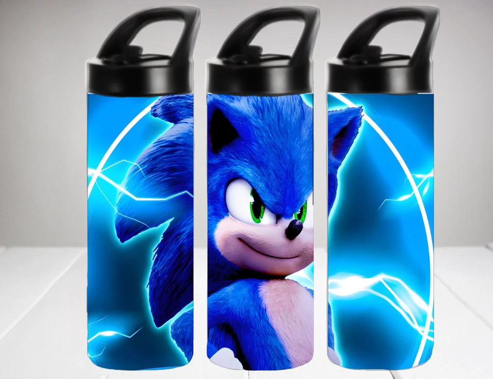 Vaso botella de agua para niños Sonic The Hedgehog 16 oz acero inoxidable Foto 1 de 1