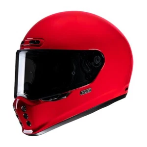 HJC V10 ECE 22.06 Pinlock Fiberglass Full Face Motorcycle Helmet - Deep Red - Picture 1 of 3