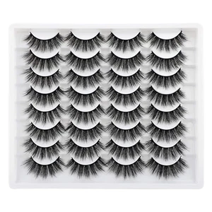 16 Pairs False Eyelashes Fluffy Volume Natural Fake Lashes 3D Faux Mink Lashes P - Picture 1 of 12