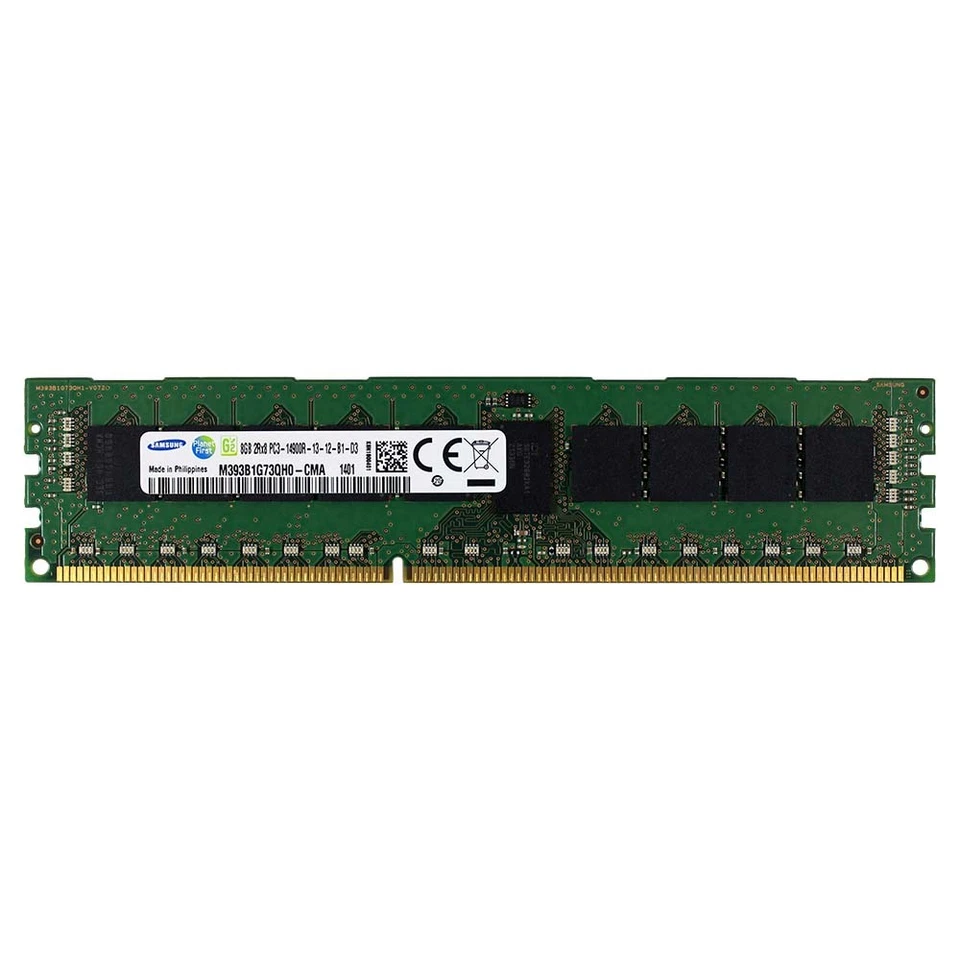 SAMSUNG M393B1G73QH0-CMA 8GB 2Rx8 DDR3 PC3-14900R 1866MHz ECC REG MEMORY RAM - Image 1 of 1