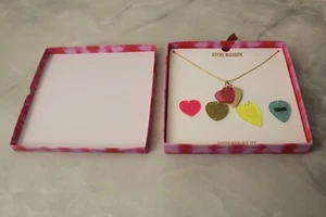 Steve Madden Halskette Set austauschbar Herz Erkennungsmarke Gitarre Plektrum Anhänger neu  - Bild 1 von 9