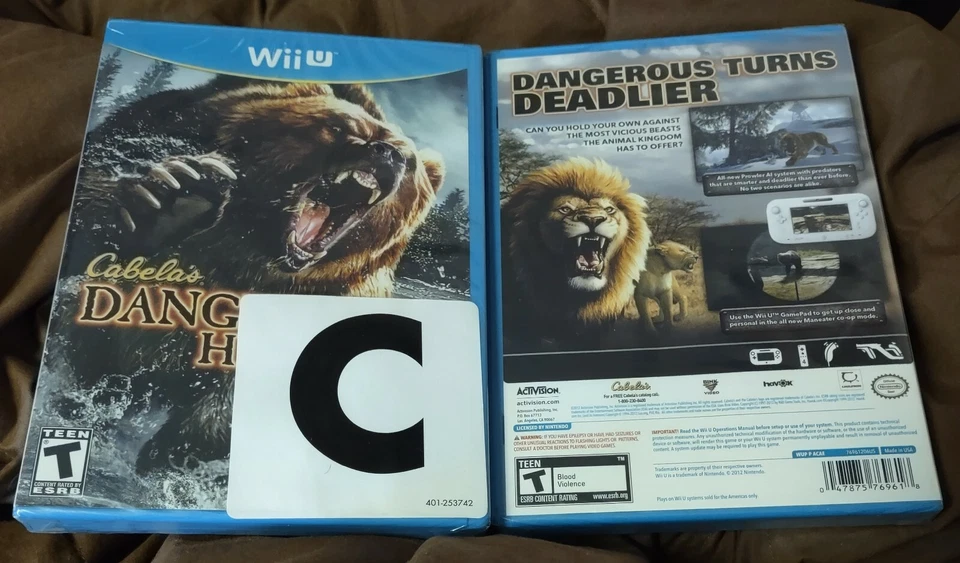 RARE BRAND NEW Cabela's Dangerous Hunts 2013 FOR NINTENDO WII U W@W L@@K - Image 1 of 1