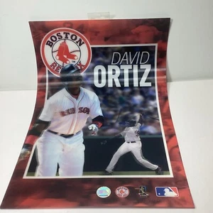 NOS. David Ortiz Boston Red Sox 3D Motion Lenticular Poster Print 19.5x13.25 MLB - Picture 1 of 8