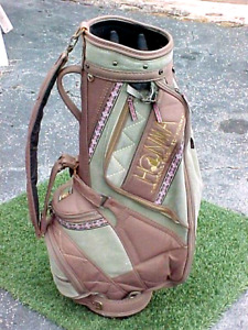 Honma Lady 8 1/2" Staff Cart Golf Club Bag with 8 Large Pockets & Snap-on Cover