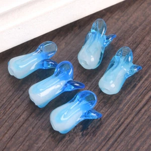 5PCS 20x10mm Cabbage Handmade Lampwork Glass Loose Beads lot for Jewelry Making - Picture 1 of 13