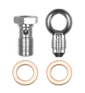 Wilwood Banjo Fitting Kit -3 male to 10mm-1.00 Banjo Bolt & Crush Washers (1 qty - Bild 1 von 1