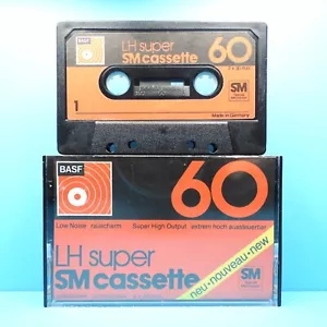 🍒 1x BASF LH super SM 60 * IEC I Type 1 * Tape Cassette Kassette кассета * 1974 - Bild 1 von 3