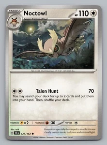Noctowl 127/162 Sv05: Temporal Forces Regular Common Pokemon Card - Picture 1 of 2