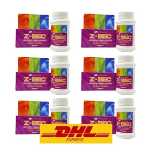 Z-BEC ADULTS HIGH POTENCY FORMULA B Complex C E Men Health 60 Tablet x 6 Bottle - Picture 1 of 4