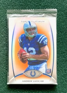 2012 Topps Platinum Orange Refractor Blaster Box Sealed 3 Card Pack Andrew Luck - Picture 1 of 3