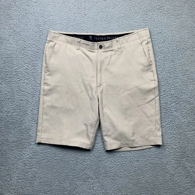 Pantalones Cortos de Playa Pebble Para Hombres 38 Beige Seco-Lujo Rendimiento Golf Bronceado Cinturón Lazos Foto 1 de 4