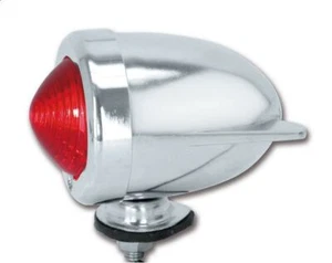 Proiettile Zeppelin Alato Rosso per Luce Segnaposto Posteriore/Laterale su Moto/Trike - Foto 1 di 5