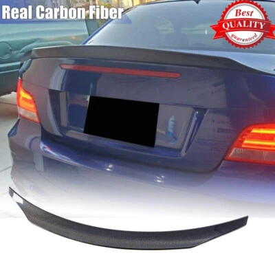 Alerón trasero de carbono real para BMW Serie 1 E82 1M cupé 07-12 Foto 1 de 4