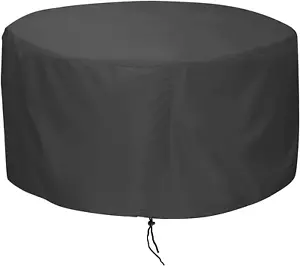 Fire Pit Cover, 48 Inch Cover for 45-48 Inch round Firepit, Waterproof Windproof - Picture 1 of 12