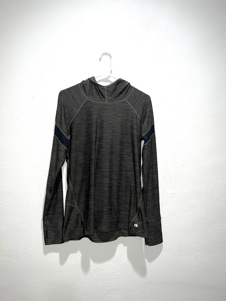 Gap Fit оливковый зеленый длинным рукавом толстовка с капюшоном Athletic Activewear пуловер женщин размер l - Изображение 1 из 4