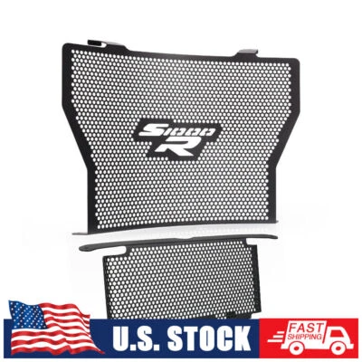 Set For BMW S1000 R Motorcycle Radiator And Oil Cooler Guard 2013-2020 Black NEW Foto 1 de 4