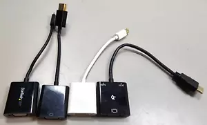 Video Adapter Dongle Set, VGA auf HDMI/Displayport/USBC/Mini Displayport - Bild 1 von 6